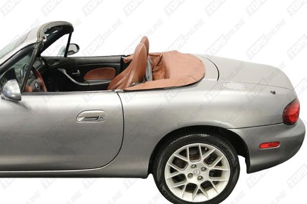 Miata boot cover installed with top down
